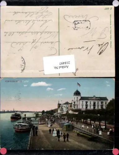 218497,Königswinter Hotel de Berlin Promenade Dampfer Schiffe pub Ottmar Zieher Z887