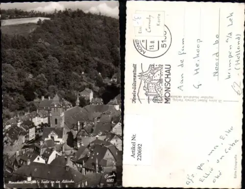 220692,Monschau i. d. Eifel Totale Partie a. a. Aukirche