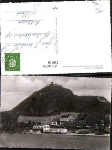 220710,Rhöndorf a. Rhein Rheinhotel Bellevue m. Blick auf Drachenfels
