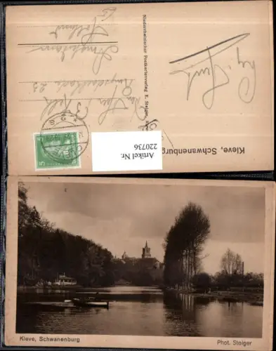 220736,Kleve Schwanenburg Burg Partie
