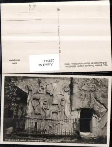 228541,Teutoburger Wald Externsteine Kreuzabnahme Relief