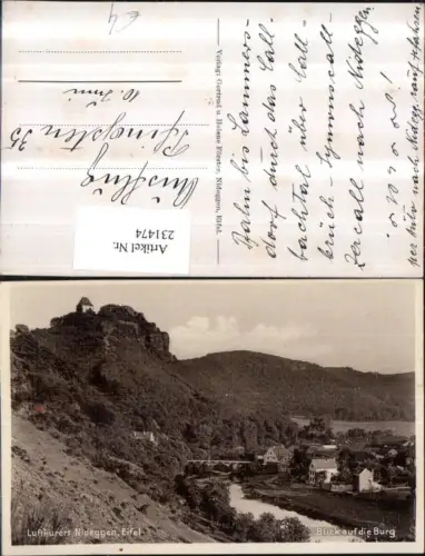 231474,Nideggen in d. Eifel Blick auf d. Burg