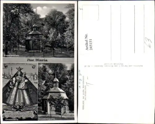 245151,Kevelaer Ave Maria Gnadenbild Gnadenkapelle Kapellenplatz Mehrbildkarte