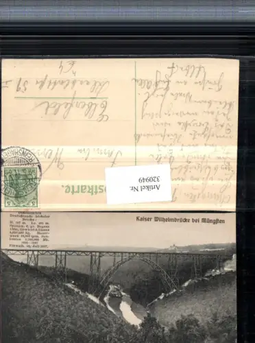 320949,Solingen Kaiser Wilhelm-Brücke Viadukt b. Müngsten