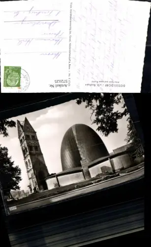572125,Düsseldorf St Rochus Alter Turm u. Neue Kirche