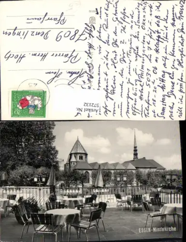 572132,Essen Münsterkirche Ansicht Terrasse