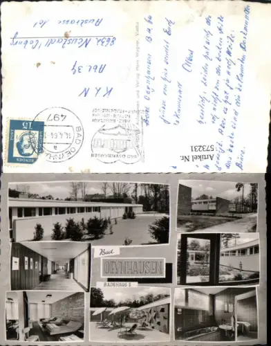 573231,Mehrbild Ak Bad Oeynhausen Badehaus II Interieur