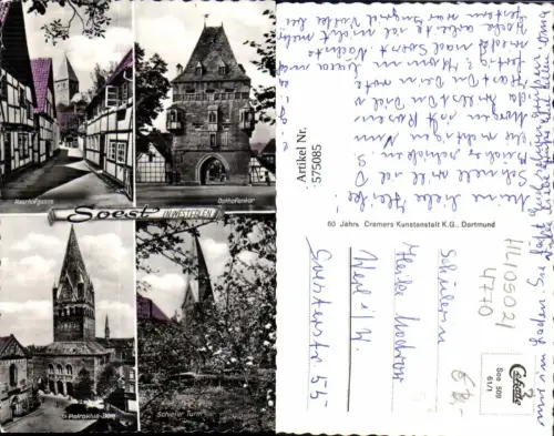 575085,Mehrbild Ak Soest Haarhofgasse Osthofentor