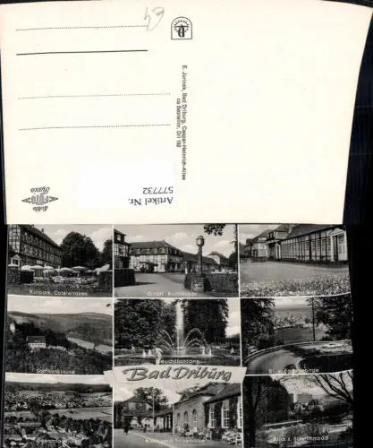 577732,Mehrbild Ak Bad Driburg Kur- u. Trinkhalle Kurhaus Schwimmbad