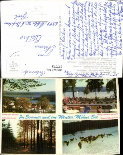 577773,Mehrbild Ak Möhnesee Talsperre Wildpark Völlinghausen