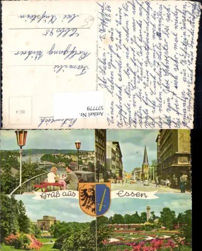 577779,Mehrbild Ak Essen Kettwiger Straße Villa Hügel Grugapark