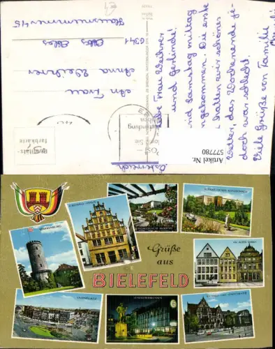 577780,Mehrbild Ak Bielefeld Am Alten Markt Sparrenburg Rathaus u. Stadttheater