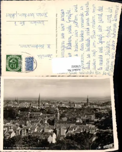 578502,Blick v. Venusberg auf Bonn Bahnpost