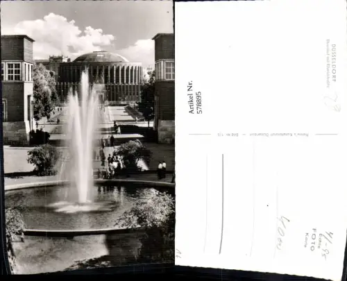 578895,Foto Ak Düsseldorf Ehrenhof m. Rheinhalle