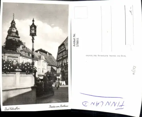 578911,Bad Salzuflen Partie a. Rathaus Laterne