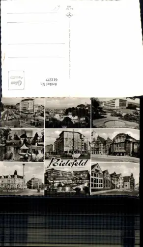 611577,Mehrbild Ak Bielefeld Berliner Platz Rathaus i. Theater Alter Markt