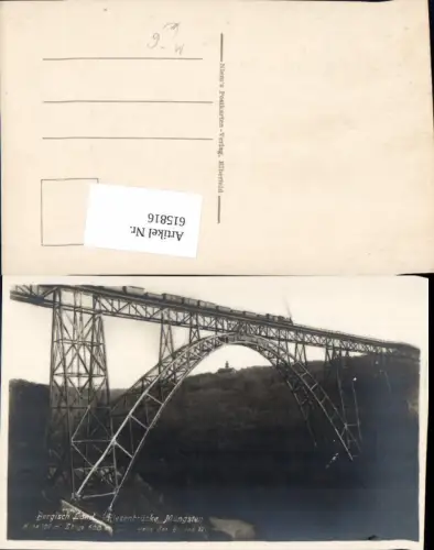 615816,Foto Ak Bergisch Land Riesenbrücke Müngsten Eisenbahn Brücke Remscheid Solingen