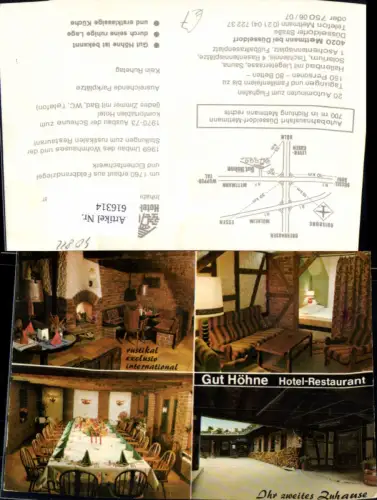 616314,Mehrbild Ak Mettmann Gut Höhne Hotel Restaurant