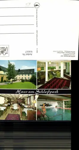 616317,Mehrbild Ak Bad Berleburg Hotel Pension Haus Erna Haus am Schloßpark