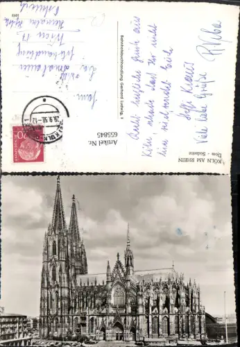 655845,Foto Ak Köln a. Rhein Dom Südseite