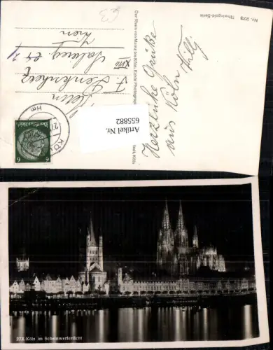 655882,Foto Ak Köln im Scheinwerferlicht