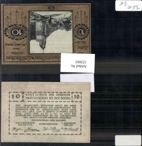 125685,Notgeld Heller 10 Wösendorf a.d. Donau