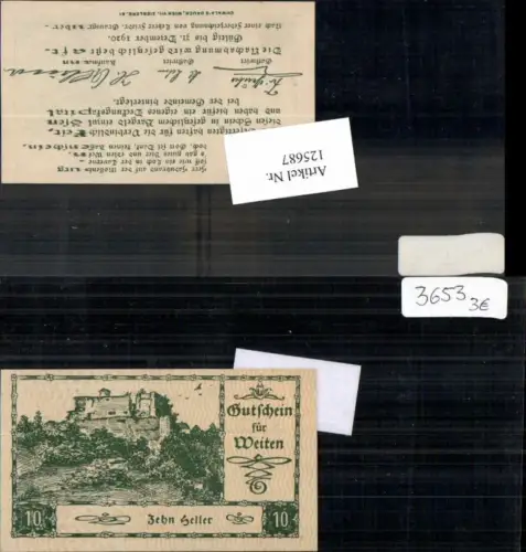 125687,Notgeld Heller Weiten in der Wachau 10