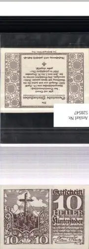 528547,Notgeld Gutschein Hinterstoder Heller 10