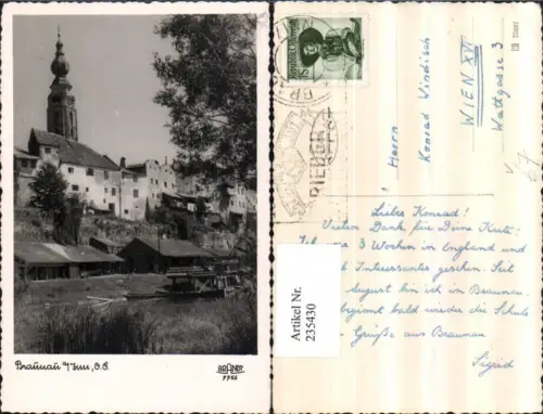 235430,Braunau am Inn Partie Kirchenturm pub F. E. Brandt 9756