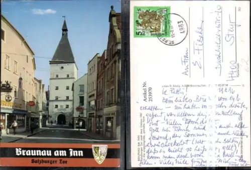 253970,Braunau am Inn Salzburger Tor Straßenansicht Geschäfte