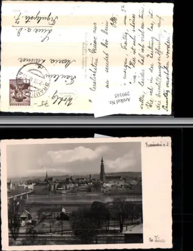 299165,Braunau am Inn Totale Kirche Brücke