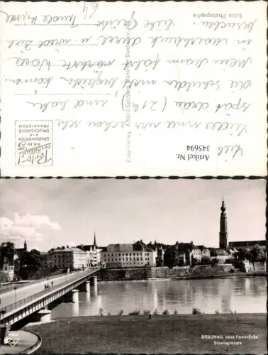 345694,Braunau am Inn Teilansicht Innbrücke Brücke Staatsgrenze pub Cosy 1605