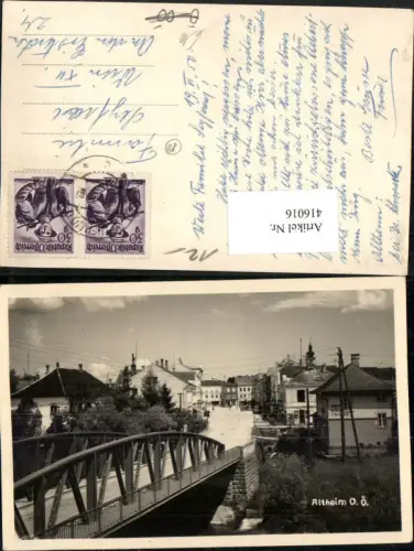 416016,Altheim Teilansicht Brücke Friseur