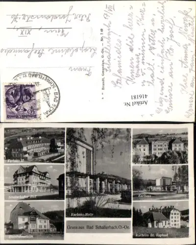416181,Bad Schallerbach Kurhäuser Kurheim Mehrbildkarte pub F. E. Brandt 7euro49