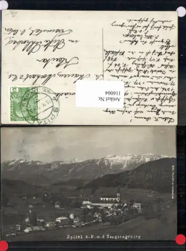 116004,Spital am Pyhrn m. Sensengebirge pub Hochreiter 1908