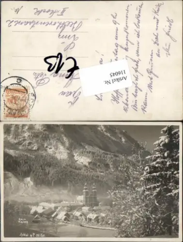 116045,Spital am Pyhrn 1927 verschneite Winteransicht