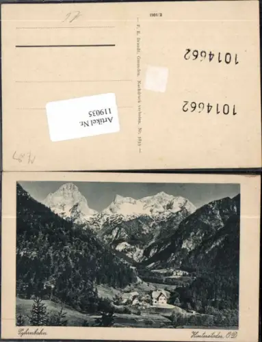 119035,Pyhrnbahn Hinterstoder Ortsansicht 1920 pub Brandt 5855