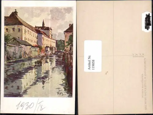 119058,Petrus Mayrhofer Kremsmünster Wassergraben Partie