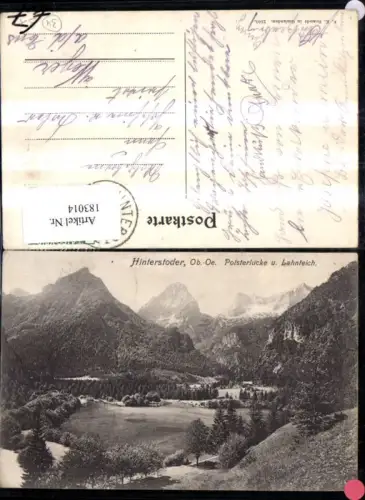 183014,Hinterstoder Polsterlucke u. Lahnteich pub F. E. Brandt 2101