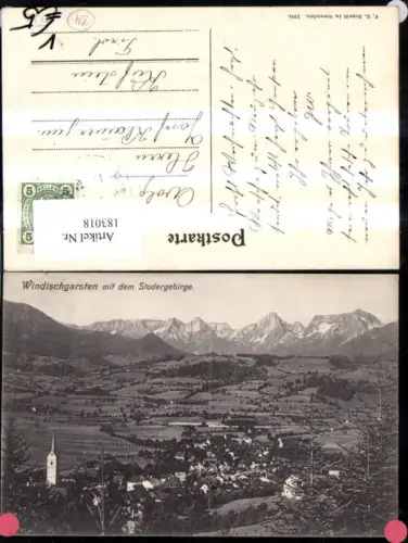183018,Windischgarsten m. d. Stodergebirge pub F. E. Brandt 2104