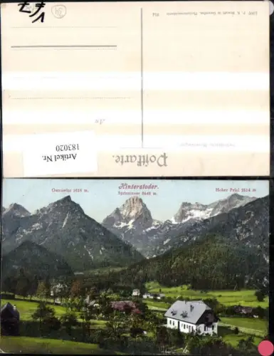 183020,Hinterstoder m. Spitzmauer Ostrawitz Hoher Priel pub F. E. Brandt 914