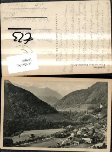 183040,Pyhrnbahn Klaus m. d. Warscheneck pub F. E. Brandt 5840