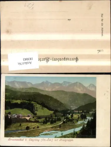 183043,Brunnenthal b. Steyrling m. d. Prielgruppe pub F. E. Brandt 246