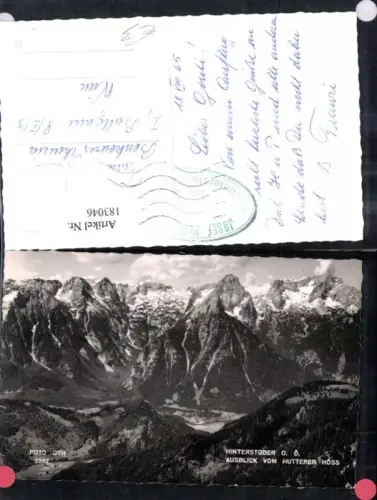183046,Hinterstoder Ausblick v. Hutterer Höss Foto Ak pub Foto Oth 2562