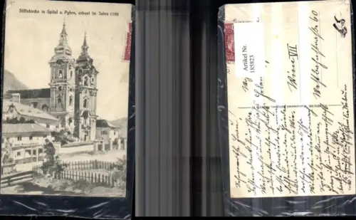 185823,Stiftskirche i. Spital a. Pyhrn erbaut i. Jahre 1199