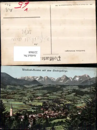 225868,Windischgarsten Totale m. d. Stodergebirge pub F. E. Brandt 741