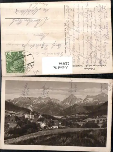 225886,Pyhrnbahn Vorderstoder m. d. Prielgruppe Teilansicht pub F. E. Brandt 013