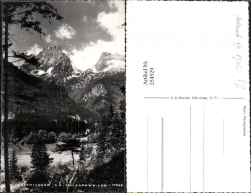 254529,Hinterstoder Schiederweiler Bergkulisse pub F. E. Brandt 11988