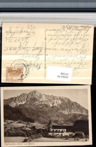 327288,Pyhrnbahn Spital am Pyhrn Stift Kirche Bergkulisse pub F. E. Brandt 0322