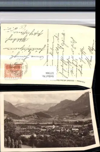 327304,Kirchdorf an d. Krems Totale m. Warscheneck Bergkulisse pub F. E. Brandt 0306